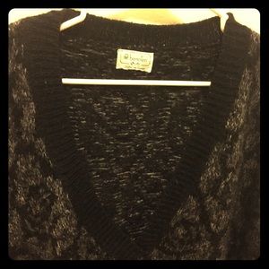Black/white/Grey long Benetton sweater